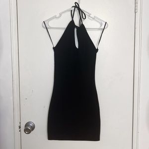 Black tight dress
